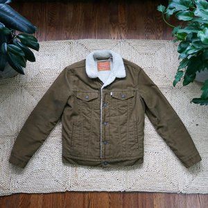 Levi's Tan Corduroy Sherpa Jacket